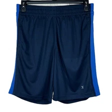 Xersion Medium Mens Basketball Shorts Quick-Dry Stretch Pockets Drawstring Blue