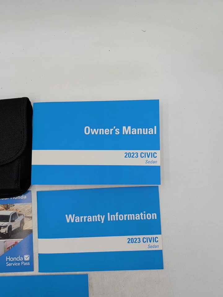 2023 Honda Civic Sedan Manual do Proprietário Guia do Usuário Garantia com Estojo Frete Grátis - Imagem 2 de 3