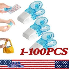 1-100Pcs Portable Pill Taker Anti Pollution Medicine Popper Tablet Dispenser