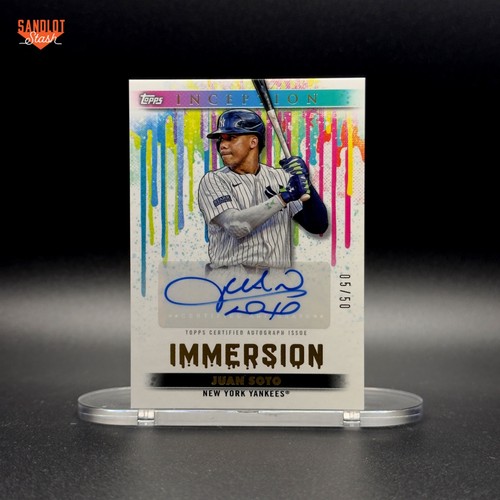 2024 Topps Inception Juan Soto Immersion Auto /50 #IA-JS - Yankees - Bild 1 von 2