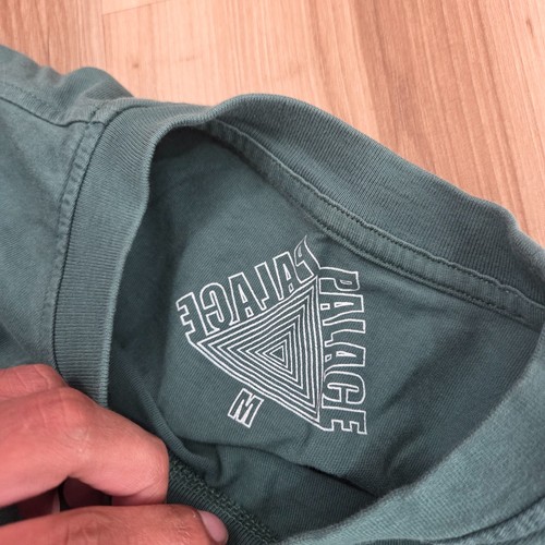 Palace Skateboards Shirt Herren M Grün Tri Flag Kurzarm - Bild 8 von 14