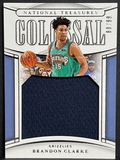 2019-20 Panini National Treasures Brandon Clarke Colossal Materials /99 #CRM-BCL