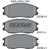 Textar 2372601 Bremsbelagsatz FüR Kia Hyundai Ssangyong Terracan Opirus Rodius