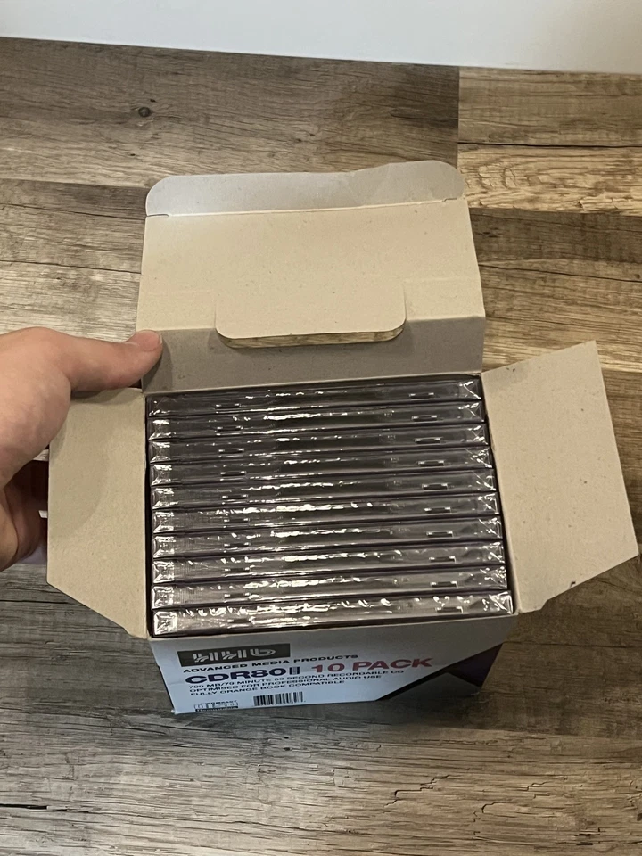 Disco compacto grabable datos de audio HHB CDR-80 plateado 700 MB/80 min CAJA DE 10 NUEVO Foto 4 de 4