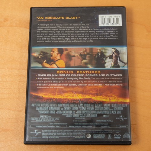 Serenity - Firefly (DVD-2005) - FULL SCREEN Version - Picture 2 of 3