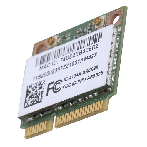 Wireless Network Card For Computer 150Mbps 802.11B G/N Half Mini PCI-E Ada FY - Afbeelding 4 van 14