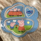 Peppa Pig Melamine Divided Plate Tray Cute Children's Zak! Designs