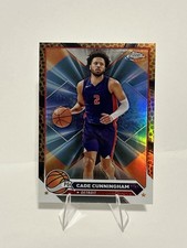 2023-24 Topps Chrome - Cade Cunningham Orange Basketball Refractor #107 Pistons