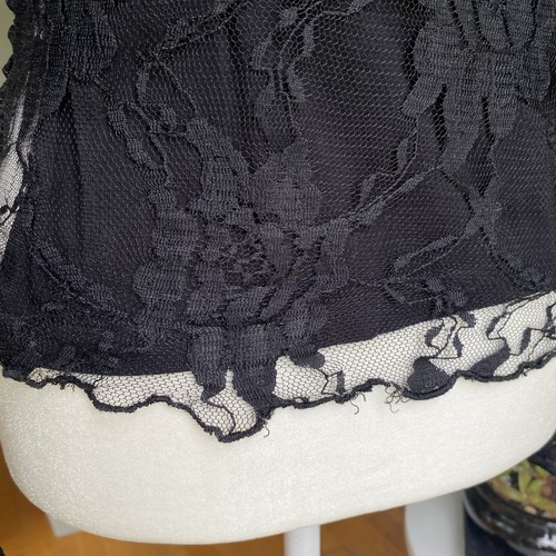 Vintage Y2K Lace Goth Long Sleeve Shirt Dark Fairy Whimsigoth Witchy Core Size S - Picture 9 of 10