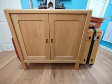 Habitat Radius solid oak 2-door cupboard