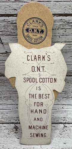 2 Vintage Clark's ONT Spool Baumwolle viktorianische Papierpuppen Sammelkarten mit Poolbox - Bild 7 von 16