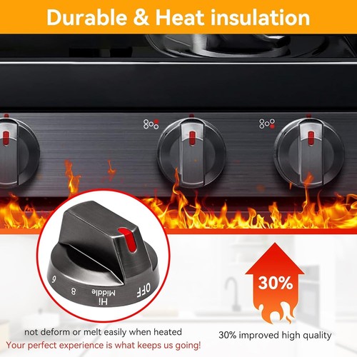 Perilla de horno de cocina eléctrica para Samsung NE63T8111SG/AA DG94-03500A/Z - Imagen 6 de 12