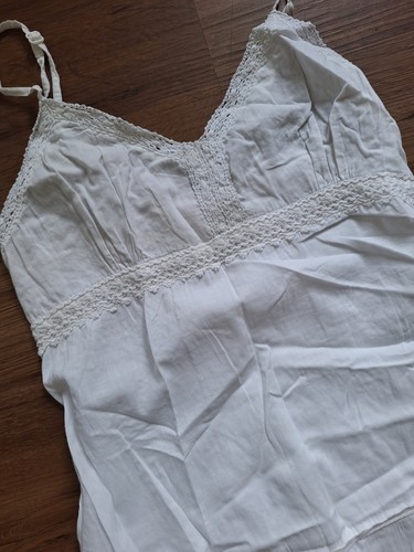 3Suisses Kleid Elfe Fee Gr.38 Weiß Damen Baumwolle Blumenmädchen Romantik - Bild 2 von 4