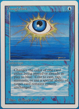 Thoughtlace Unlimited NM Blue Rare MAGIC GATHERING CARD (ID# 495143) ABUGames