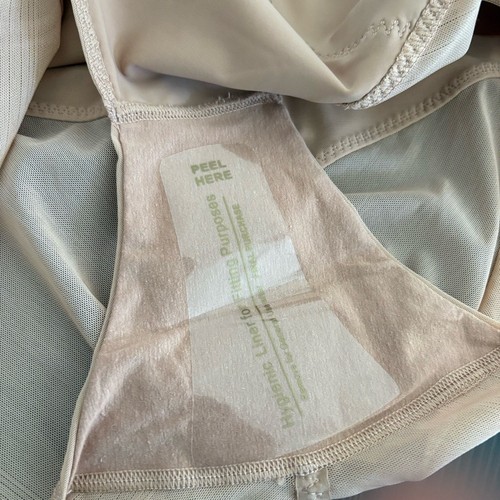 Honeylove SuperPower Calzoncillo Cintura Alta Alta Compresión Malla Paneles Beige Talla M - Imagen 8 de 12