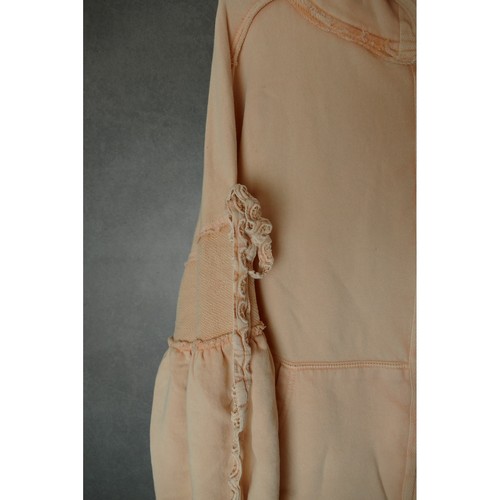 Free People Bow Girl Sweatshirt Hoodie Oversized Size XS - Picture 4 of 9