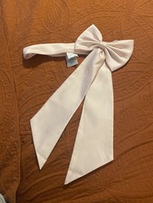 DAVID'S BRIDAL Satin Flower Girl Sash with Back Bow STYLE S1041 Petal