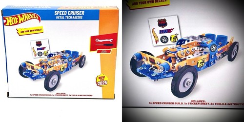 Hot Wheels Lego 201pc SPEED CRUISER (2025) Metal Tech Racers w/Decals #9201968 - Picture 1 of 5