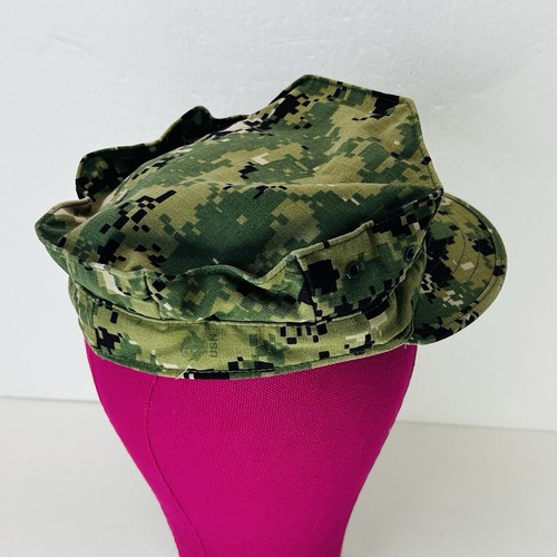 Gorra tipo III de la Marina de los Estados Unidos ajustada 7 1/4 camuflaje digital camuflaje militar - Imagen 4 de 8