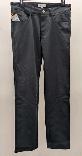 Peter Millar Pants Men's 30x32 Black Golf Crown Sport EB66 5 Five Pocket New NWT - Picture 1 of 11
