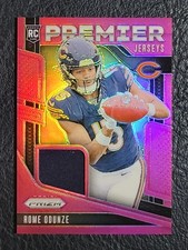 Rome Odunze 2024 Prizm Premier Jersey Pink Rookie Memorabilia Bears Huskies RC