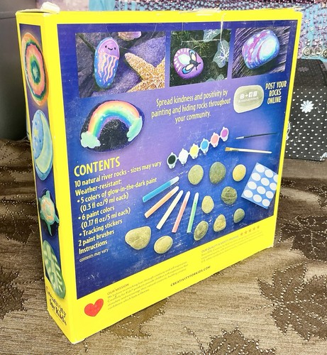Kids Glow In The Dark Rock Painting Kit Ages 6+ Creativity For Kids - Picture 2 of 7