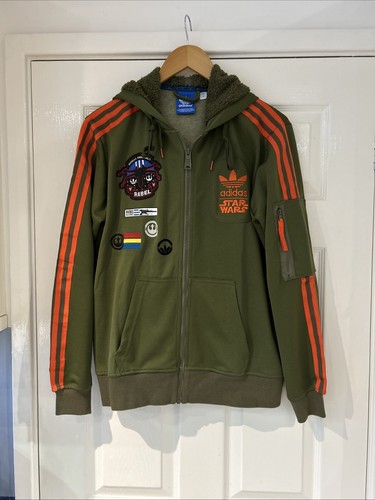 Adidas Originals Star Wars X Wing Hoodie Military Pilot Jacket Mens Size M Rare