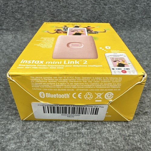 Fujifilm Instax Mini Link 2 Wireless Mobile Photo Printer Bluetooth Pink OPEN! - Bild 2 von 9