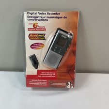 RCA DIGITAL VOICE RECORDER WITH CLIP-ON MIC RP5012 UP TO 6 HOURS DIGITAL REC