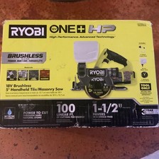 Ryobi PBLHTS01B ONE+ HP 18V Cordless Handheld Wet/Dry Masonry Tile Saw Tool Only
