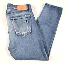 MOUSSY VINTAGE Li HOWA JEANS WOMENS Sz 29 DISTRESSED STRETCH JAPAN