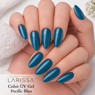 Color LED UV Gel 5 ml Farbgel French Modellage Nail Art Nagel Farbe Pacific Blau