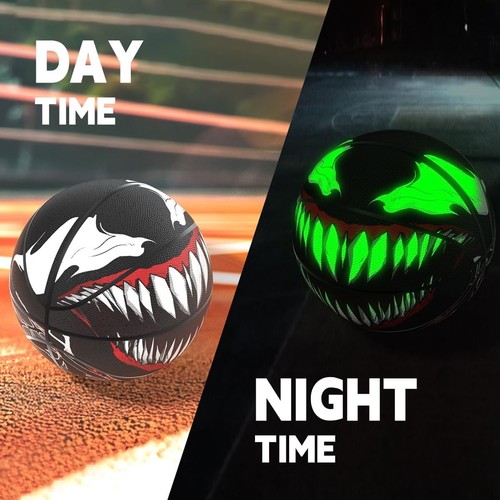 Venoms Printings Glow in The Dark Basketball Cool Glowing Luminous Multicolor - Afbeelding 2 van 9
