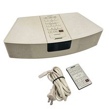 Bose Wave Radio AM/FM Alarm Clock White Model AWR1-1W With Remote Works NICE  