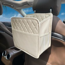 Upgrade Car Seat Organizer Backseat with Storage Pockets, Multipurpose Beige