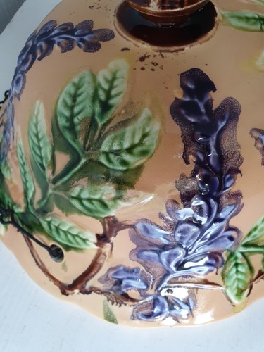 Schöner antiker hängender Blumentopf aus Keramik - Bild 9 von 10