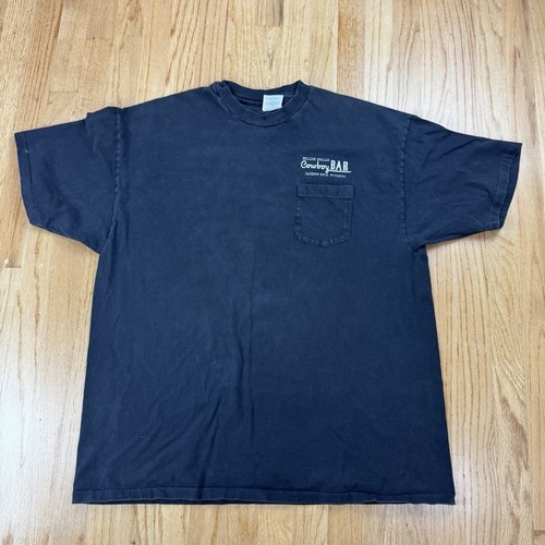 Barra Vaquera Million Dollar Jackson Hole Wyoming De Colección Talla 2XL Negra Puntada Única - Imagen 3 de 6