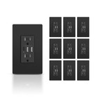 10 Pack USB Wall Outlet, Receptacle with USB C & USB A Ports, 15 Amp Duplex T...