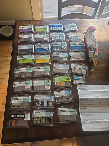 HUGE Lot  - MOSTLY Sealed EK Success Fastenater Decorative Metal & Staple GUN