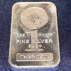 One Troy Ounce Fine Silver .999 Buffalo Bar Bullion USA Highland Mint