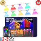 200Ft Permanent Outdoor Lights Pro with App & Remote, RGB Smart Eaves Lights