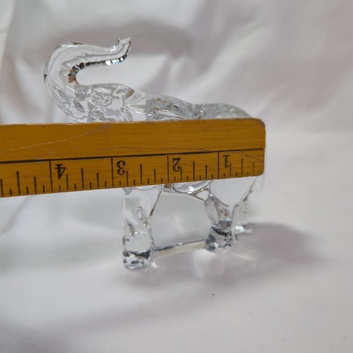 VTG Franklin Lead Crystal Noah Ark Elephant pair 1976 Bavaria West Germany 4inch - Picture 7 of 20