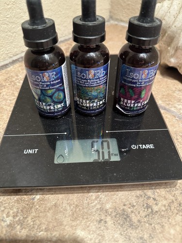 Reef Blueprint Isol8 Captiv8 Minor Trace Element Fluoride Rubidium Bromide 4Tank