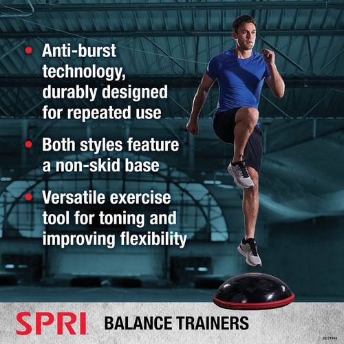 Balance Trainer Pro - Dome Shape Half-Exercise Ball with Non-Skid Base - For ... - Picture 2 of 5