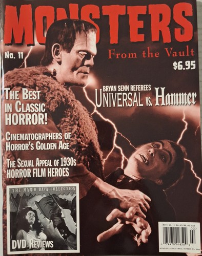 Monsters From The Vault #11 (2000) Universal v Hammer/The Black Cat/Henry Hull