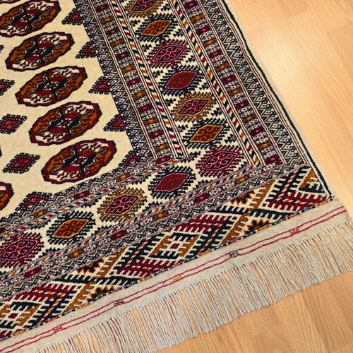 Handgeknüpfter 5x6,6ft Beige Wollteppich - Handgeknüpfter Luxus 150x200cm Vorleger, Weich - Bild 5 von 12