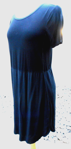 NWT $128 SPLENDID Black Stretch Sheath Normcore Ravencore Back Zip Dress  M - Picture 5 of 5