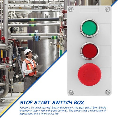 Interrupteur D'urgence Boîte Utile Cas Terminal Usine Start Stop Switch Box - Photo 6/12