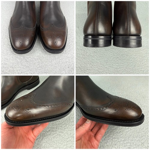 Churchs Botas Hombres 11 Zapato Marrón Eaton Chelsea Punta de Ala Cuero Tobillo Motociclista 2 - Imagen 9 de 12