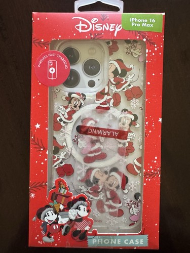 Neu im Karton Disney Mickey & Minnie Mouse Weihnachten Santa Apple iPhone Hülle, 16 Pro Max